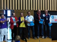 Championnats Auvergne-Rhône Alpes 2016 : l'équipe de fleuret Jean-Luc, Matthieu, Laurent est 2e