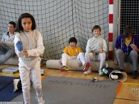 10 décembre 2016, finale M11 championnats départementaux à Bourgoin-Jallieu : Yasmine inquiète, Hippolyte pas vraiment, et Romain qui en tombe sur le derrière.