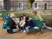 Mars 2017, jeu "Prise de la Bastille" pour les jeunes stagiaires : fin du parcours au Jardin des Dauphins
