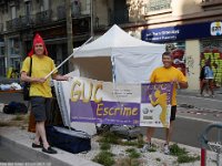 Samedi 10 juin, le GUC-Escrime s'installe sur le cours Jean-Jaures de Grenoble pour la "Fête des Tuiles"