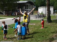 8 juillet 2017, gros succès à la  Fête du GUC-Vacances avec 80 visiteurs de tous âges : Matthieu qui rend les armes...
