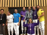 5 novembre, les vétérans du GUC champions Auvergne Rhône-Alpes de fleuret par équipe