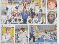 Le stage GUC-Escrime de février fait (presque) la pleine page du Dauphiné !