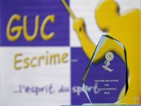 8 mars 2018, le GUC-Escrime reçoit le trophée de la meilleure organisation sportive  pour Fleur'Isère 2017, demi finale des championnats de France de fleuret par équipes.