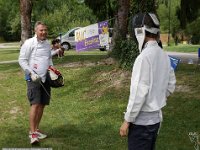 Samedi 8 juillet 2017 : fête du GUC-Vacances sur le campus, avec le GUC-Escrime: ici l'atelier "fer" pour les ados adultes.