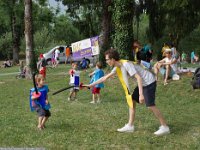 Samedi 8 juillet 2017 : fête du GUC-Vacances sur le campus, avec le GUC-Escrime: ici l'atelier "mousse" pour les moins grands.