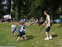 Samedi 8 juillet 2017 : fête du GUC-Vacances sur le campus, avec le GUC-Escrime: ici l'atelier "mousse" pour les moins grands.