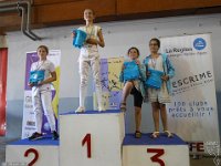 10 juin 2017, championnats Auvergne-Rhône-Alpes : remise des récompenses épée dames M11